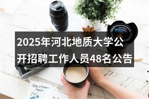 2025年河北地质大学公开招聘工作人员48名公告 图片