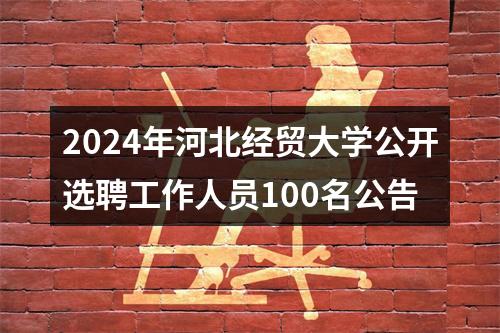 2024年河北经贸大学公开选聘工作人员100名公告 图片