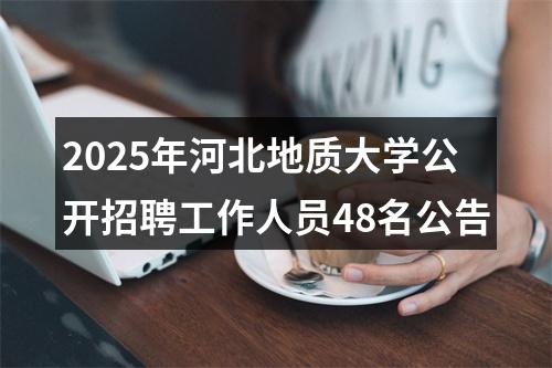 2025年河北地质大学公开招聘工作人员48名公告 图片
