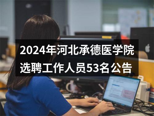 2024年河北承德医学院选聘工作人员53名公告 图片